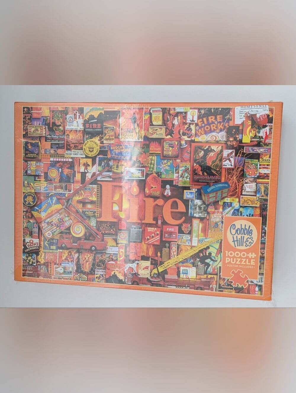 NEW Cobble Hill "Fire" 1000-Piece Puzzle and Poster